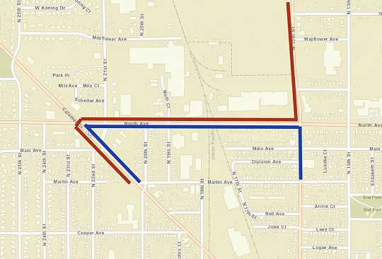 Road Closure (Martin Avenue) - Asphalt Overlay Preparation