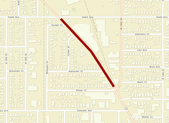 map road closure calumet drive