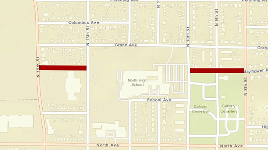 mayflower ave road closure