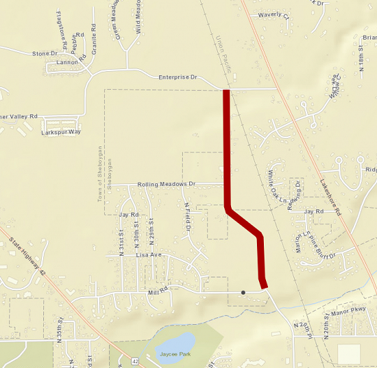 Road Closure Map - Najacht Road