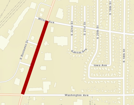Washington Avenue, Wilson Avenue, South Business Drive