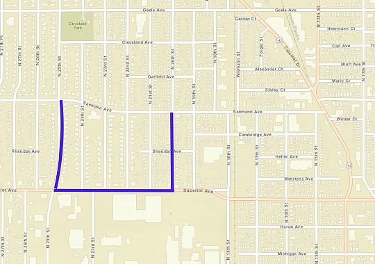 Road Closure (Saemann Avenue) - Asphalt Overlay Preparation