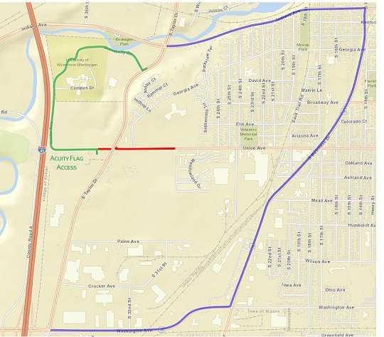 map, closures, union ave