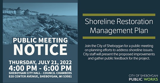 shoreline restoration public meeting notice
